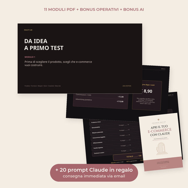 Da idea a primo test